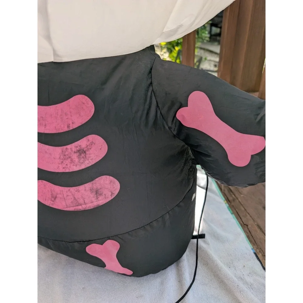 HELLO KITTY Halloween‎ Pink Skelton Airblown  Inflatable 3ft Tall Lights Up